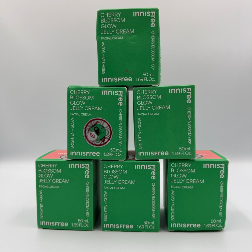 Innisfree Cherry Blossom Glow Jelly Cream Unisex 50ml B3+ Niacinamide *LOT OF 6*